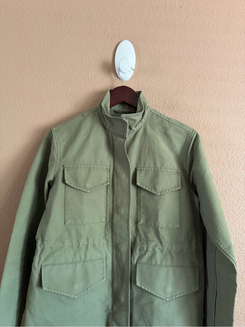 Everlane Khaki Green Utility Field Jacket Size XS - Picture 3 of 11